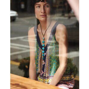 MAEVE BY ANTHROPOLOGIE Silk Sapelo Tank